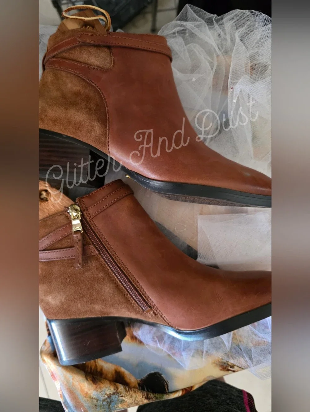 Ralph Lauren Damara Leather Ankle Boots